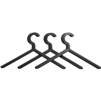 Woud Woud - Illusion Hanger (3er-Set), schwarz