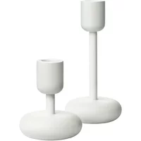 Iittala Iittala - Nappula Kerzenständer, 2er-Set, 107+183 mm, weiß