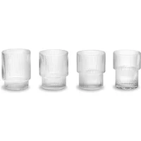 Ferm Living Ferm Living - Ripple Gläser, klar (4er-Set)