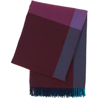 Vitra Vitra - Colour Block Decke, blau/ bordeaux