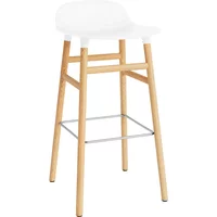 Normann Copenhagen Normann Copenhagen - Form Barhocker 75 cm, Gestell Eiche / weiß