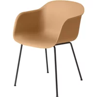Muuto Muuto - Fiber Chair Tube Base, schwarz / ocker recycled