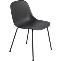 Muuto Muuto - Fiber Side Chair Tube Base, schwarz recycled