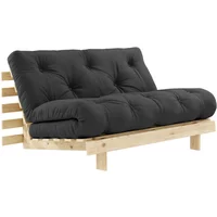 Karup Karup - Roots Schlafsofa, 140 x 200 cm, Kiefer natur / dunkelgrau (734)