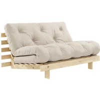 Karup Karup - Roots Schlafsofa, 140 x 200 cm, Kiefer natur / beige (747)