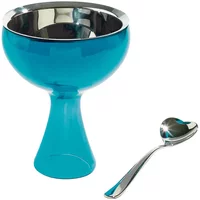 Alessi Alessi - Big Love Eisbecher inkl. Löffel, blau