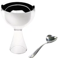 Alessi Alessi - Big Love Eisbecher inkl. Löffel, eisgrau