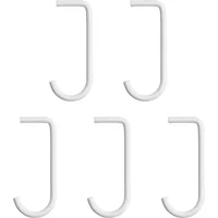 String Furniture String - Haken für Metallboden, weiß (5er-Set)