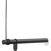 Lind DNA Lind DNA - Wall Swing Wandgarderobe 50 cm, Eiche schwarz / Leder schwarz