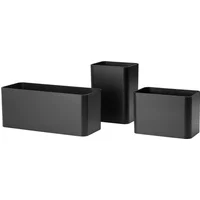 String Furniture String - Organizer Boxen, schwarz (3er-Set)