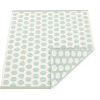 Pappelina Pappelina - Noa Wendeteppich, 70 x 50 cm, pale turquoise / vanilla / warm grey edge