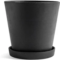 Hay HAY - Blumentopf mit Untersetzer XXL, schwarz