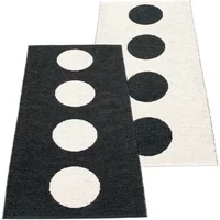 Pappelina Pappelina - Vera Wendeteppich, 70 x 150 cm, black / vanilla
