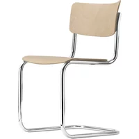 Thonet Thonet - S 43 Stuhl, Chrom / Buche natur (TP 17)