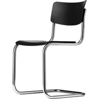 Thonet Thonet - S 43 Stuhl, Chrom / schwarz (TP 29)