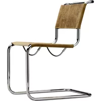 Thonet Thonet - S 33 Stuhl, Chrom / Büffelleder braun