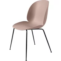 Gubi GUBI - Beetle Dining Chair, Conic Base schwarz / sweet pink