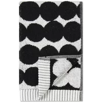 Marimekko Marimekko - Räsymatto Gästehandtuch 30 x 50 cm, weiß / schwarz