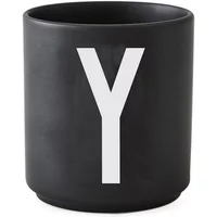 Design Letters Design Letters - AJ Porzellan Becher Y, schwarz