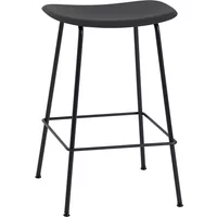 Muuto Muuto - Fiber Barhocker Tube Base H 65 cm, schwarz