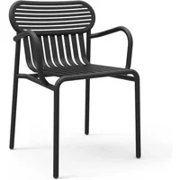 Petite Friture Petite Friture - Week-End Bridge Outdoor-Armlehnstuhl, schwarz (RAL 9005)
