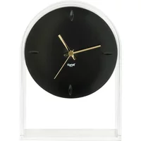 Kartell Kartell - Air du Temps Tischuhr, glasklar / schwarz