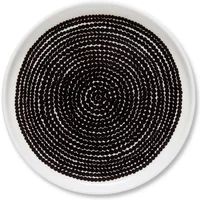 Marimekko Marimekko - Oiva Räsymatto Teller, Ø 13.5 cm, schwarz / weiß