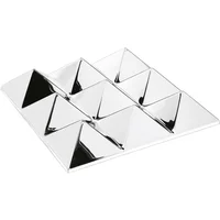 Verpan Verpan - Mirror Sculptures, 9 Pyramids, silber / verspiegelt