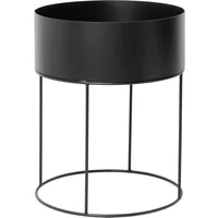 Ferm Living Ferm Living - Plant Box rund, schwarz (ohne Deckel)
