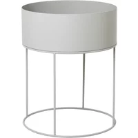 Ferm Living Ferm Living - Plant Box rund, hellgrau (ohne Deckel)