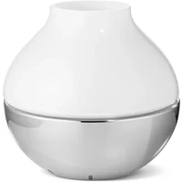 Georg Jensen Georg Jensen - Hurricane Windlicht medium, Edelstahl / weiß
