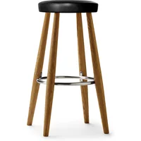 Carl Hansen & Søn Carl Hansen - CH58 Barhocker H 68 cm, Eiche geölt / Leder schwarz (Loke 7150)