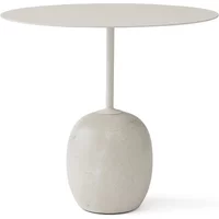 &Tradition &Tradition - Lato Beistelltisch oval 40 x 50 cm, H 45 cm, ivory white / crema diva Marmor
