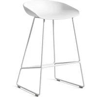 Hay HAY - About A Stool AAS 38 Barhocker H 76, white 2.0 (Kunststoffgleiter)