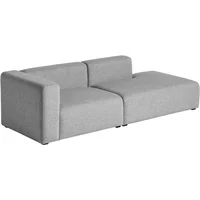 Hay HAY - Mags Sofa 2,5 Sitzer, Kombination 2, Armlehne links / grau (Hallingdal 116)