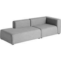 Hay HAY - Mags Sofa 2,5 Sitzer, Kombination 2, Armlehne rechts / grau (Hallingdal 116)