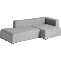 Hay HAY - Mags Sofa 2,5 Sitzer, Kombination 3, Armlehne rechts / grau (Hallingdal 116)
