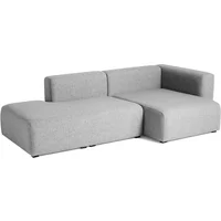 Hay HAY - Mags Sofa 2,5 Sitzer, Kombination 3, Armlehne rechts / hellgrau (Hallingdal 130) (EU)