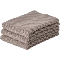 Zone Denmark Zone Denmark - Reinigungstuch, 27 x 27 cm, taupe braun (3er-Set)