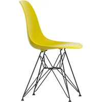 Vitra Vitra - Eames Plastic Side Chair DSR RE, basic dark / senf (Filzgleiter basic dark)