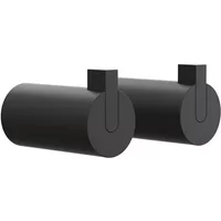 Frost Frost - Nova 2 Wandhaken, Ø 25 x T 50 mm, schwarz (2er-Set)