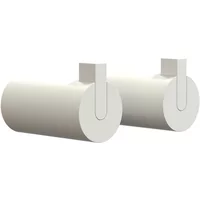 Frost Frost - Nova 2 Wandhaken, Ø 25 x T 50 mm, weiß (2er-Set)