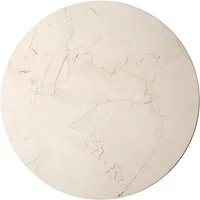 Audo Audo - Tischplatte für Androgyne Beistelltisch Ø 42 cm, Marmor ivory