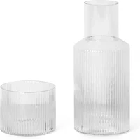 Ferm Living Ferm Living - Ripple Karaffen-Set, klein / klar