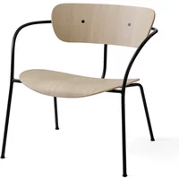 &Tradition &Tradition - Pavilion Loungechair AV 5, schwarz / Eiche lackiert