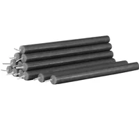 Stoff Nagel STOFF Nagel - Paraffin-Kerzen, anthrazit (12er-Set)