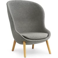 Normann Copenhagen Normann Copenhagen - Hyg Lounge Chair High, Eiche / grau (Flax MLF26)