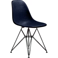 Vitra Vitra - Eames Fiberglass Side Chair DSR, basic dark / Eames navy blue (Filzgleiter basic dark)