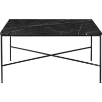 Fritz Hansen Fritz Hansen - Planner Couchtisch, 80 x 80 cm, schwarz / Marmorplatte kohle