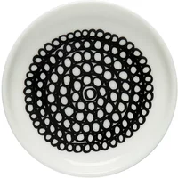 Marimekko Marimekko - Oiva Siirtolapuutarha Teller, Ø 8.5 cm, weiß / schwarz